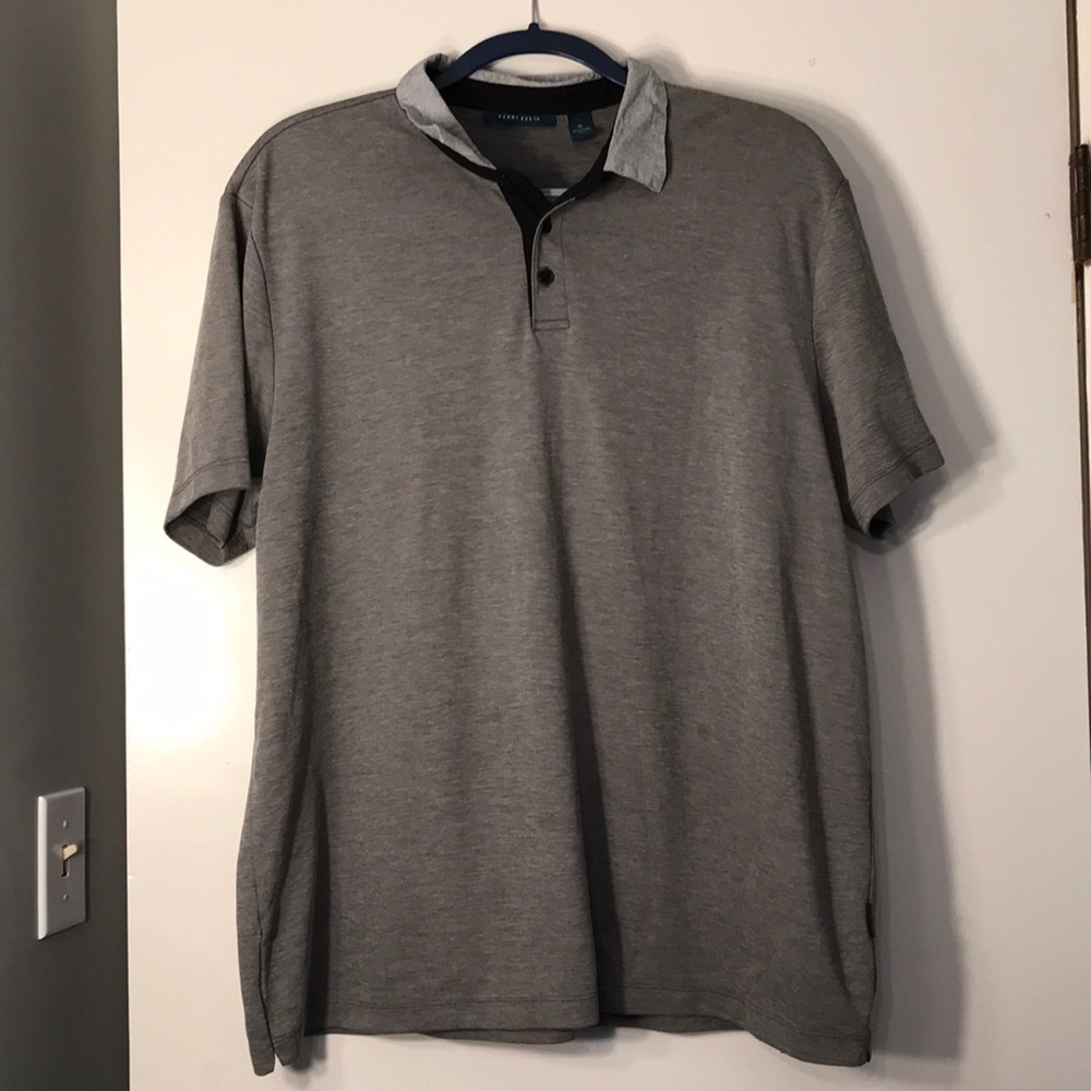 Grey Perry Ellis Polo Shirt
